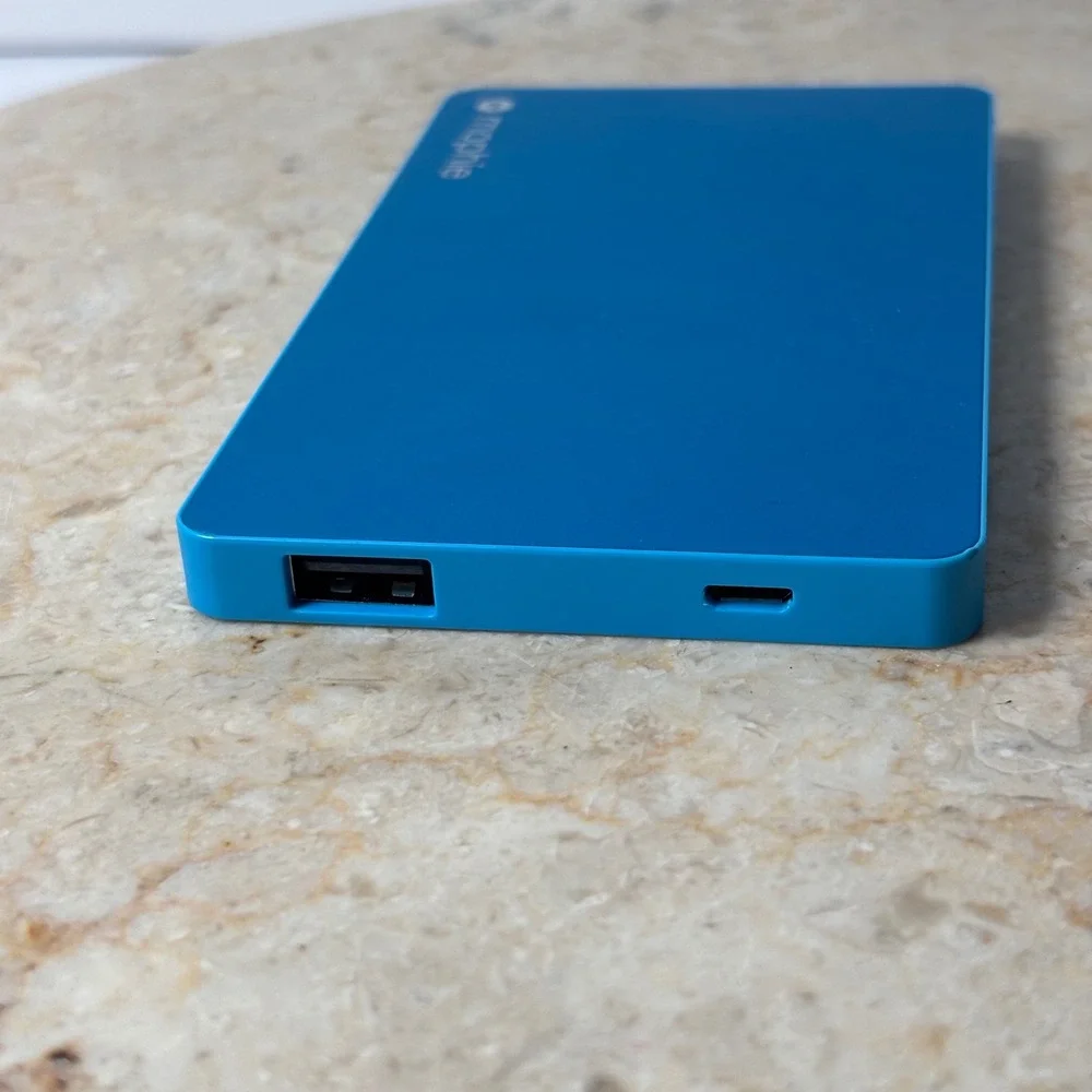 Mophie Powerstation Mini‎ Blue Portable Charger 3020mAh Power Bank USB